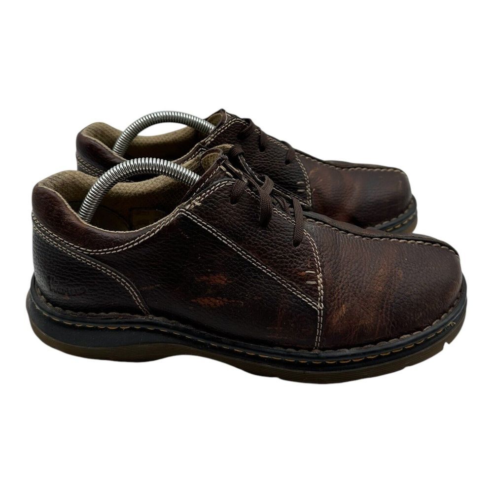 Dr Martens Oxford Shoes Mens 9 Womens 10 Brown‎ Leather Lace Up Sneakers 11232